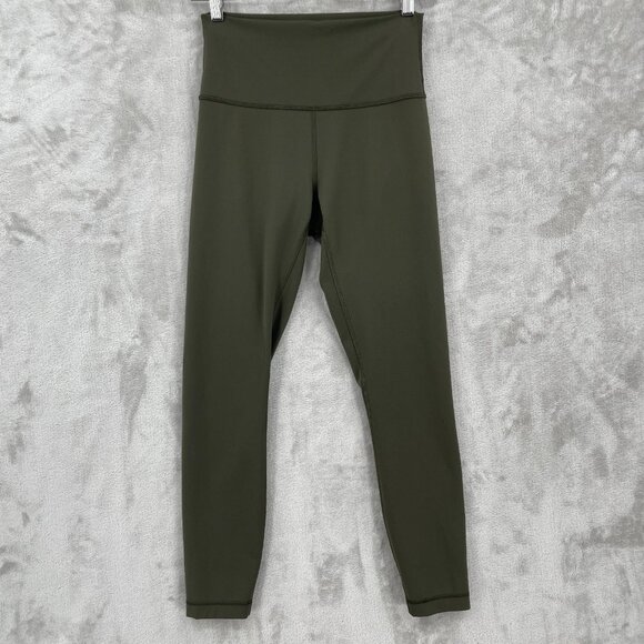 lululemon Wunder Train High Rise Tight 25" Dark Olive Leggings Everlux - Picture 1 of 10